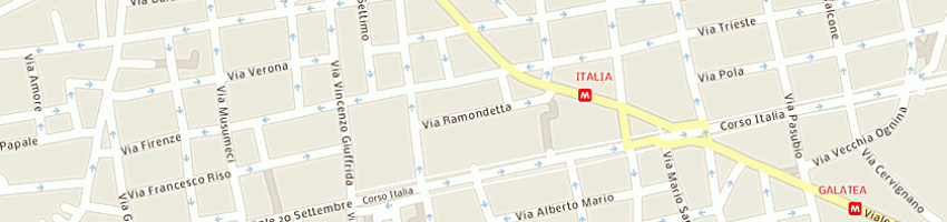 Mappa della impresa coco renato a CATANIA