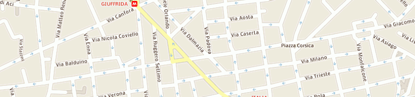 Mappa della impresa gambero maurizio a CATANIA