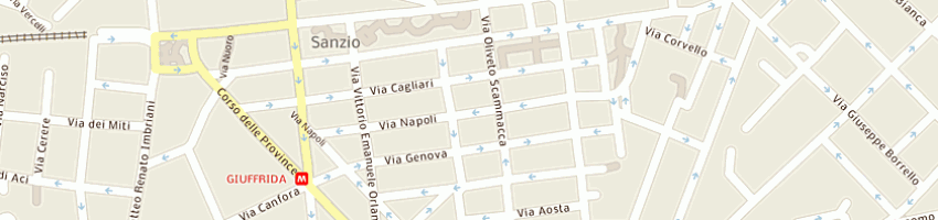 Mappa della impresa cusmano domenico a CATANIA