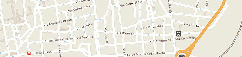 Mappa della impresa le terre del sole di di dio salvatore a CATANIA