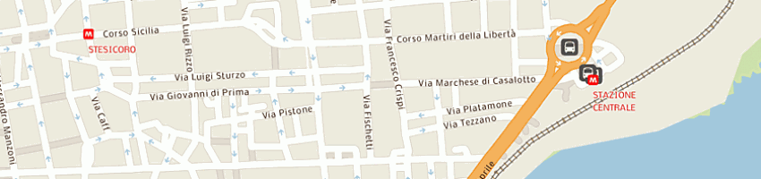 Mappa della impresa apifidi soc coop a CATANIA