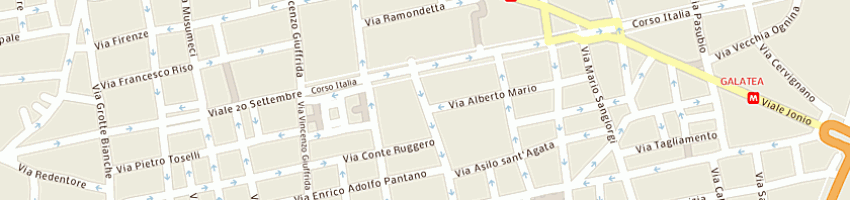 Mappa della impresa danubio natala a CATANIA