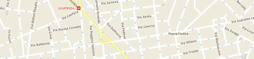 Mappa della impresa giuffrida diamante provvidenza a CATANIA
