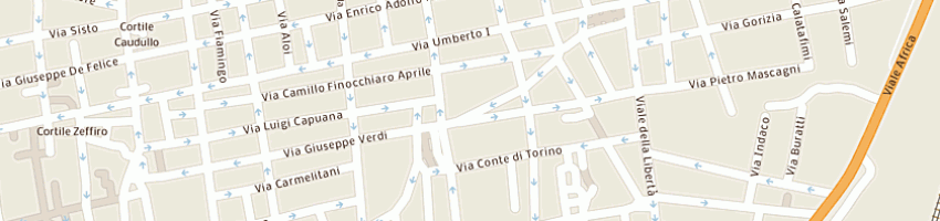 Mappa della impresa palermo enza a CATANIA