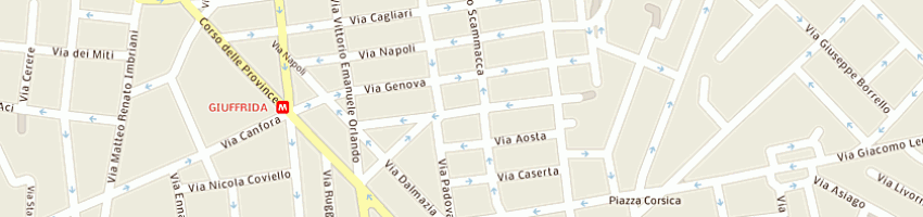 Mappa della impresa tracina mario a CATANIA