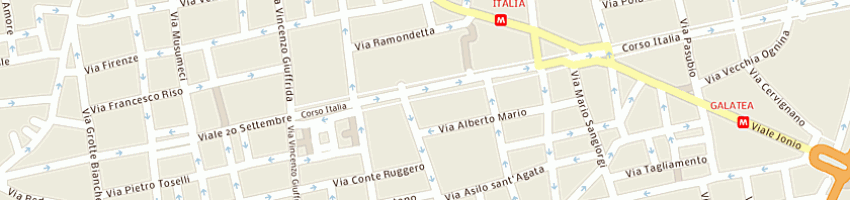 Mappa della impresa porto pino a CATANIA