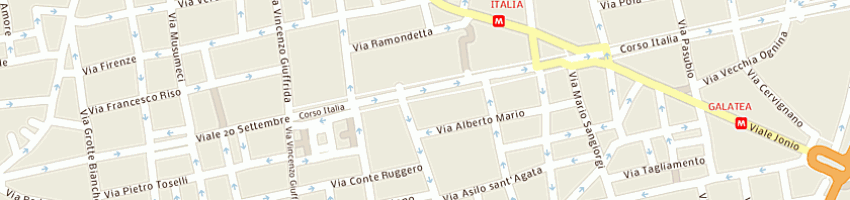 Mappa della impresa media broker srl a CATANIA