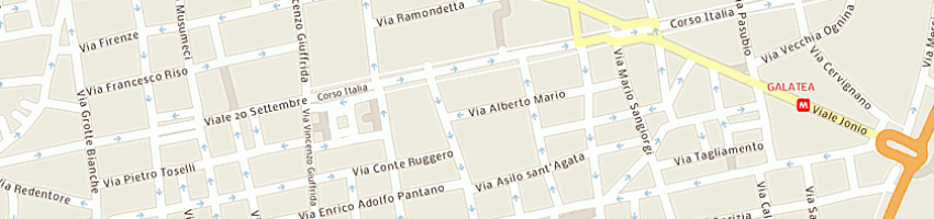 Mappa della impresa officina riparazioni auto di sanguedolce giovanni e c sas a CATANIA