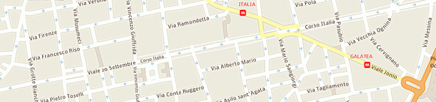 Mappa della impresa giorgi immobiliare a CATANIA
