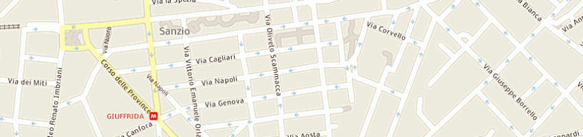 Mappa della impresa genovese sebastiano a CATANIA