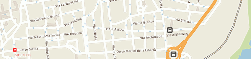 Mappa della impresa tfp di zucchero domenico sdf a CATANIA