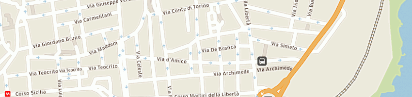 Mappa della impresa circolo e pantano a CATANIA