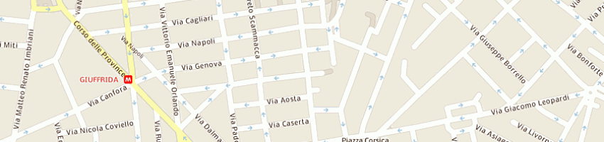 Mappa della impresa renda autoricambi snc di renda pietro rocco e c a CATANIA