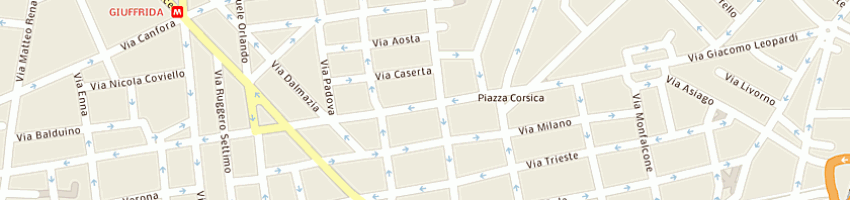Mappa della impresa motor service srl a CATANIA