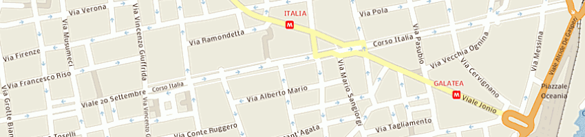 Mappa della impresa i vadala' srl a CATANIA