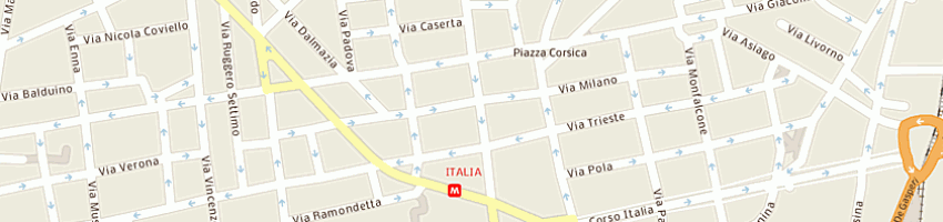 Mappa della impresa la bomboniera di franco reina e csnc a CATANIA