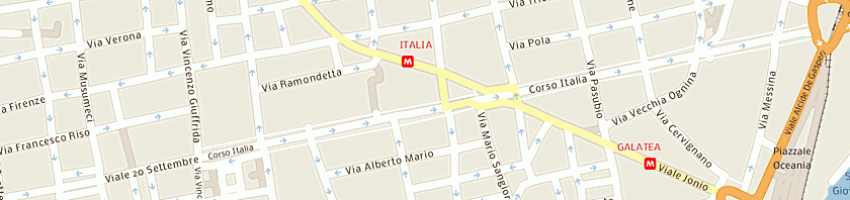 Mappa della impresa blitz srl a CATANIA