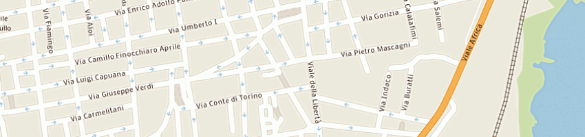 Mappa della impresa clinica veterinaria respighi a CATANIA