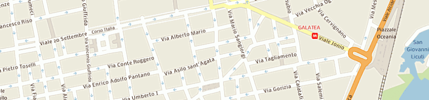 Mappa della impresa colette di watkins raymond edward a CATANIA