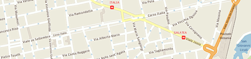 Mappa della impresa ditta feel di urzi agata a CATANIA