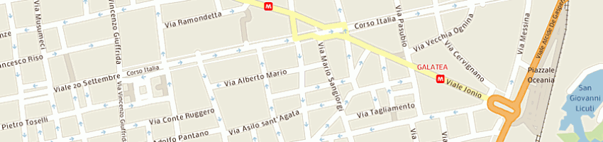 Mappa della impresa milazzo giusto a CATANIA