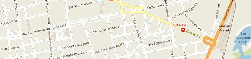 Mappa della impresa gold planet gioielli srl a CATANIA