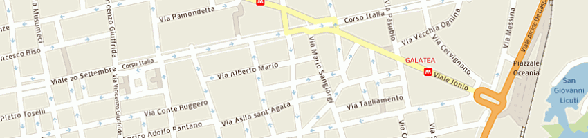 Mappa della impresa cuoio e cachemire (sas) a CATANIA