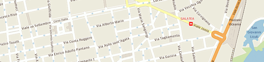 Mappa della impresa aiello arcangela a CATANIA