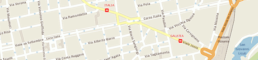 Mappa della impresa ultiman srl a CATANIA
