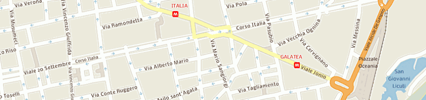 Mappa della impresa virzi' antonio a CATANIA