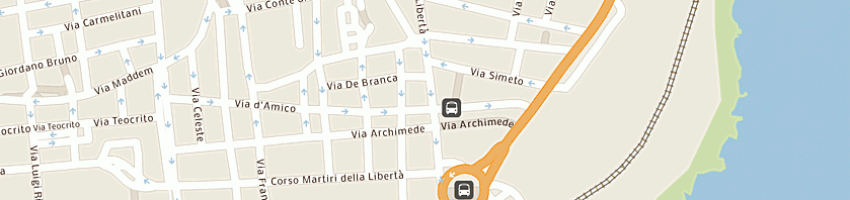 Mappa della impresa k e j srl hotel proserpina a CATANIA