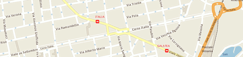 Mappa della impresa amici dei nonni picc soc coop arl a CATANIA