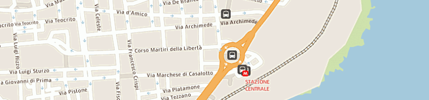 Mappa della impresa iac international air centre sas di munzone william a CATANIA