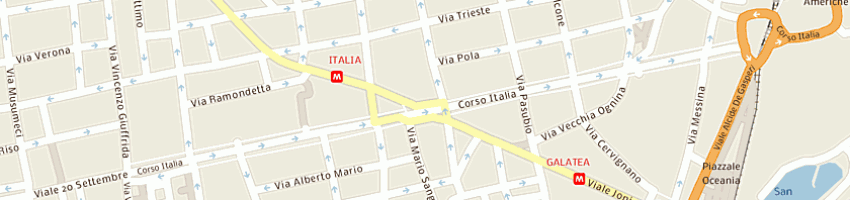 Mappa della impresa n e c srl a CATANIA