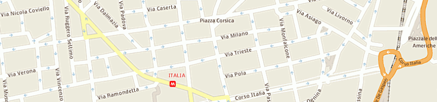 Mappa della impresa frutta di prima  a CATANIA