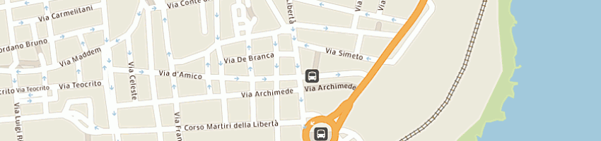 Mappa della impresa comis agostina a CATANIA