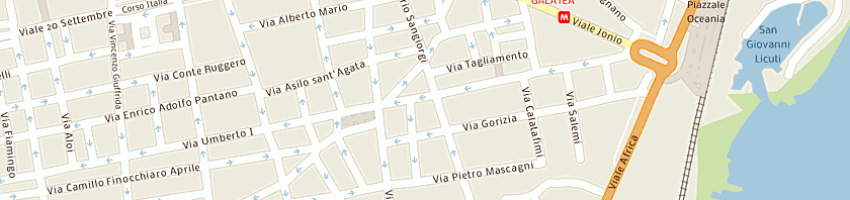 Mappa della impresa orlando alfio a CATANIA