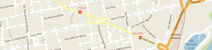Mappa della impresa rori srl a CATANIA