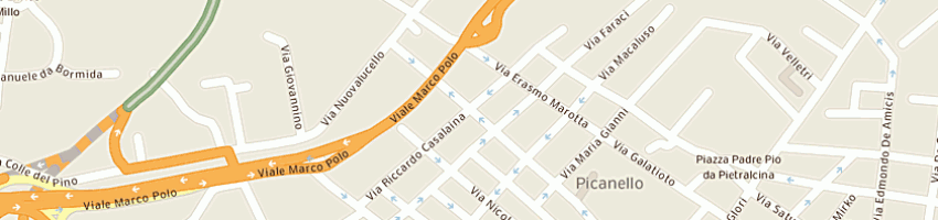 Mappa della impresa zuccaro daniele angelo a CATANIA
