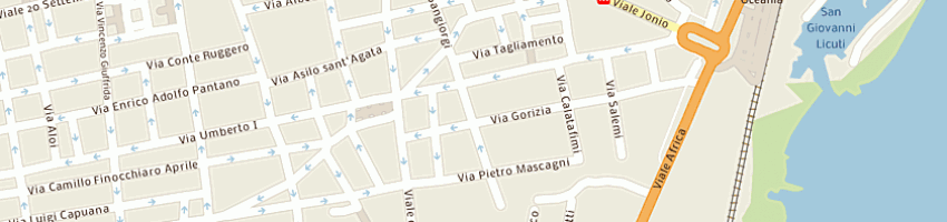 Mappa della impresa la valeria soc coop a CATANIA