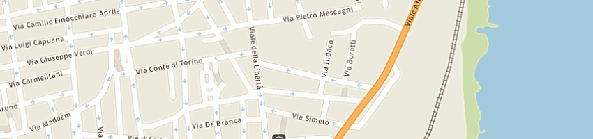 Mappa della impresa artigrafiche le ciminiere di stella giuseppe e c snc a CATANIA