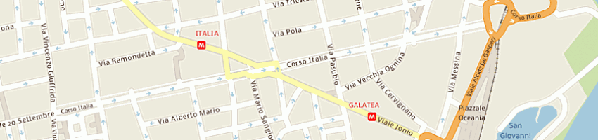 Mappa della impresa mediterranea viaggi a CATANIA