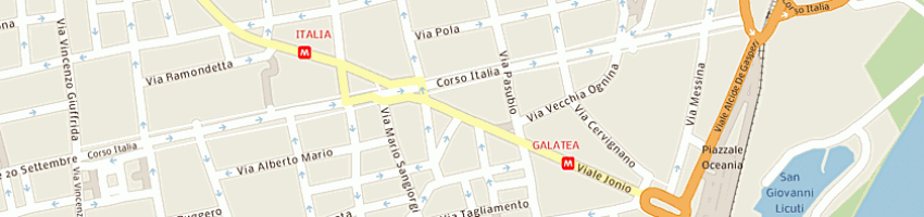 Mappa della impresa fraticelli giuseppe a CATANIA