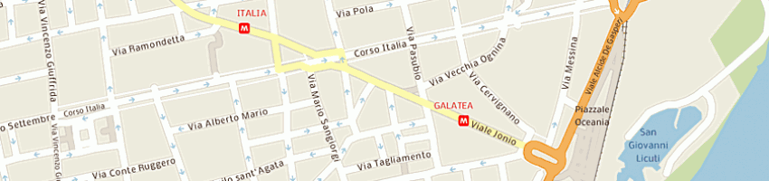 Mappa della impresa euro bio srl a CATANIA