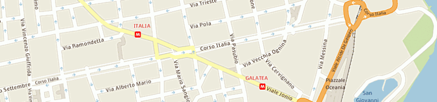 Mappa della impresa frali group srl a CATANIA