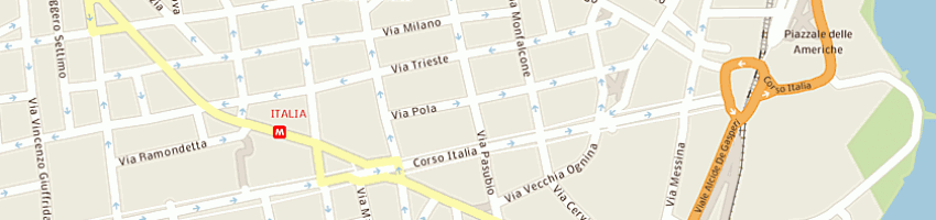 Mappa della impresa sanicam catania ambulatorio polispecialistico spa a CATANIA
