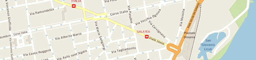 Mappa della impresa cartolibreria pedagogica s r l a CATANIA