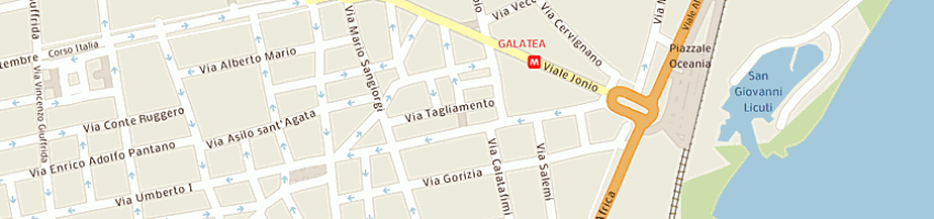 Mappa della impresa satariano giuseppe a CATANIA