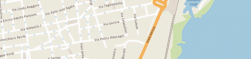 Mappa della impresa caudullo alfio a CATANIA