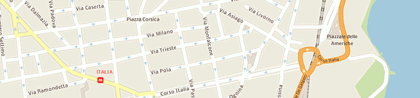 Mappa della impresa cpm moda di cipolla marco e c snc a CATANIA